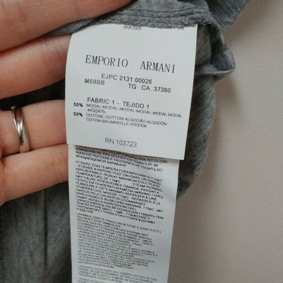 Emporio Armani Jeans Stretch Jersey Top - Picture 4 of 6